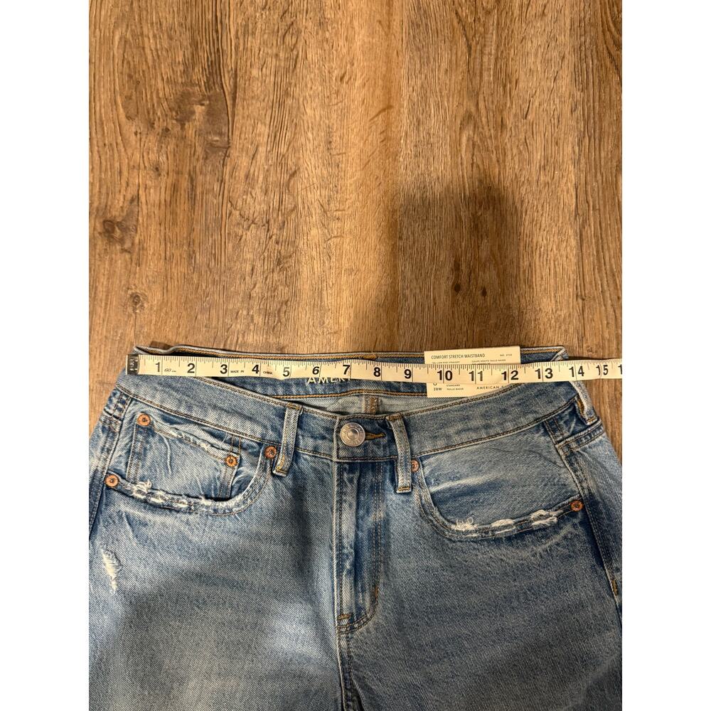 American Eagle Women’s 90’s Low Rise Straight Jean Size 6 - Picture 9 of 12